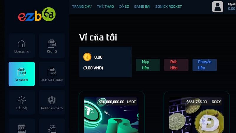 nạp tiền ezb68