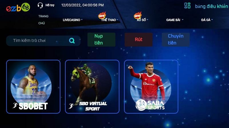 Chuyên mục cá cược thể thao tại EZB68