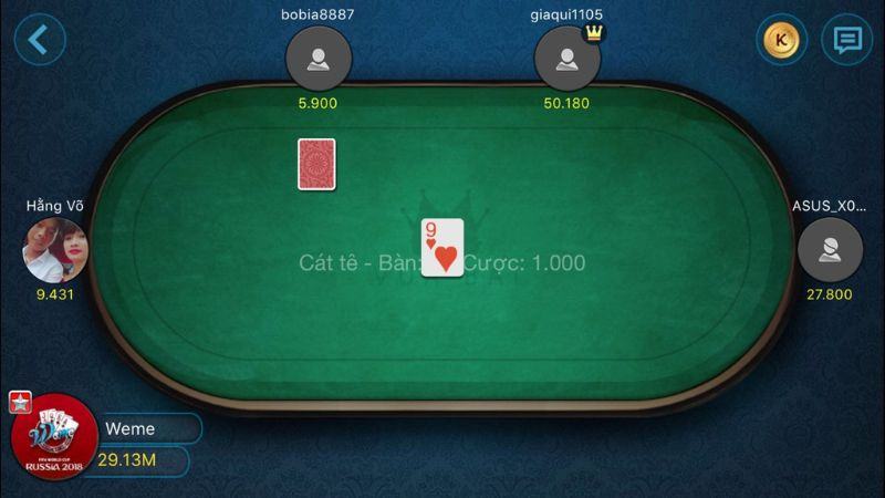 Một số quy luật trong cách chơi bài catte