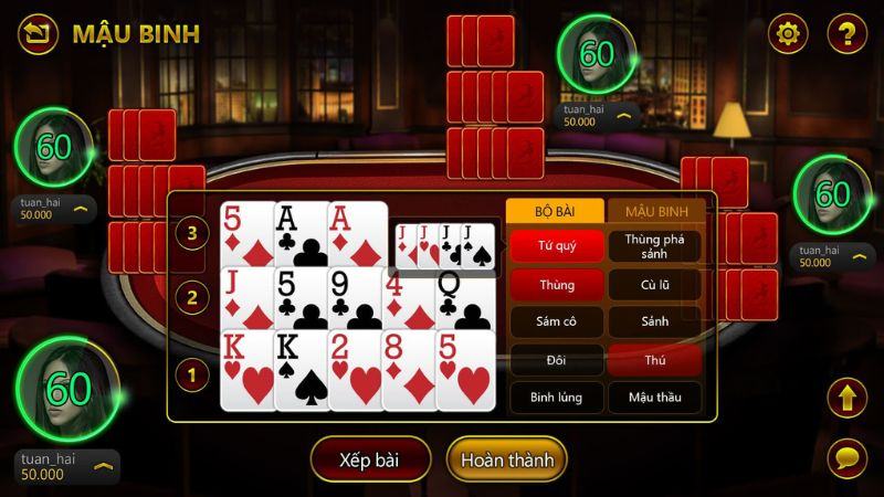 Chơi game mậu binh tại EZB68 uy tín