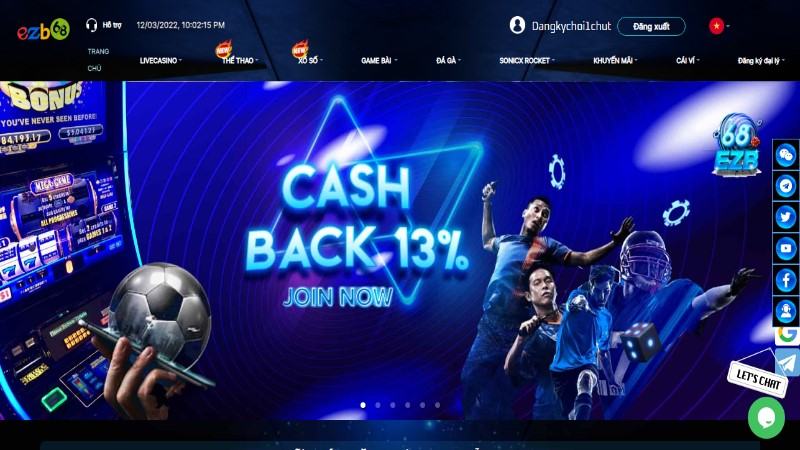 Khuyến mãi hoàn trả Casino lên đến 13% 