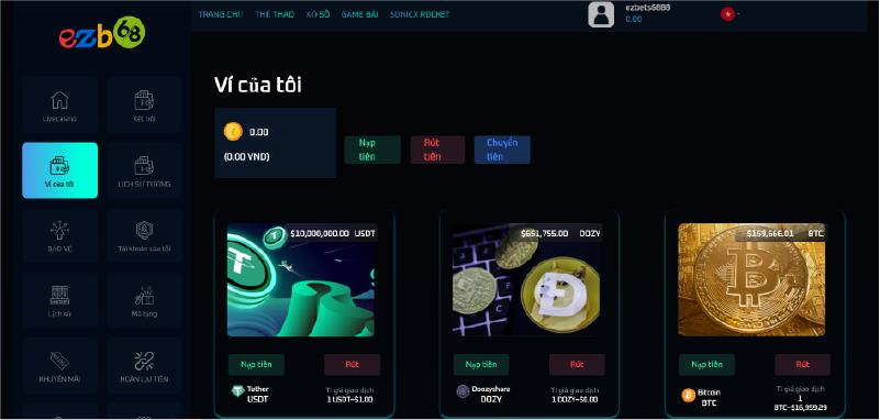 Quá trình giao dịch tại EZB68 Casino